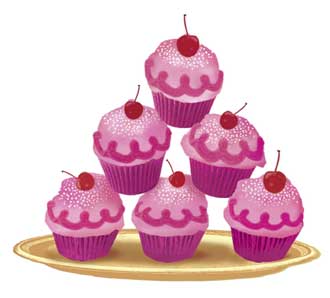 Yum! Pink cupcakes!!